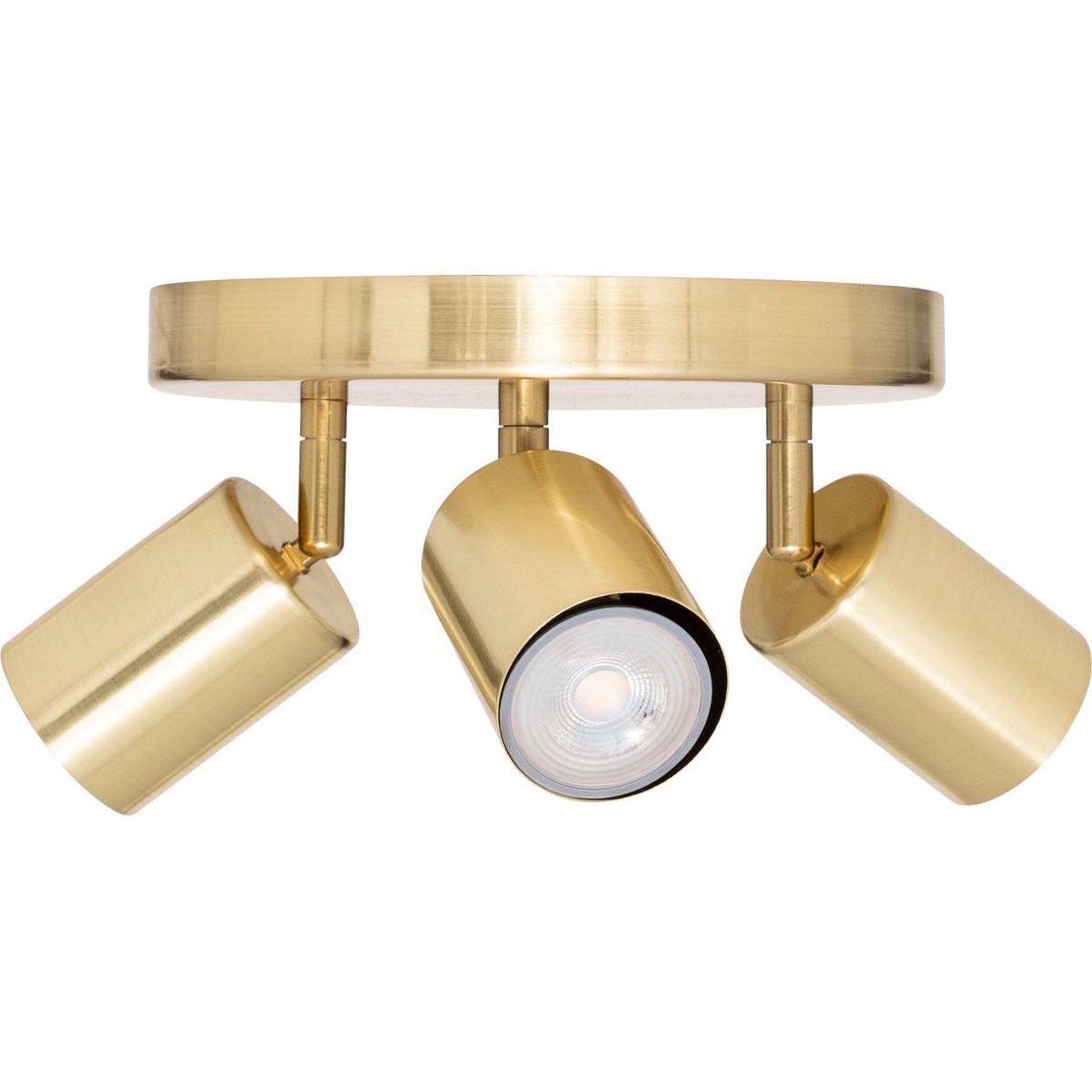 Voir la diapositive 2 : ATMOSPHERA Plafonnier 3 spots orientables  vico  20cm doré
