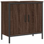 Voir la diapositive 2 : VIDAXL Armoire lavabo de salle de bain chene marron 60x30x60 cm