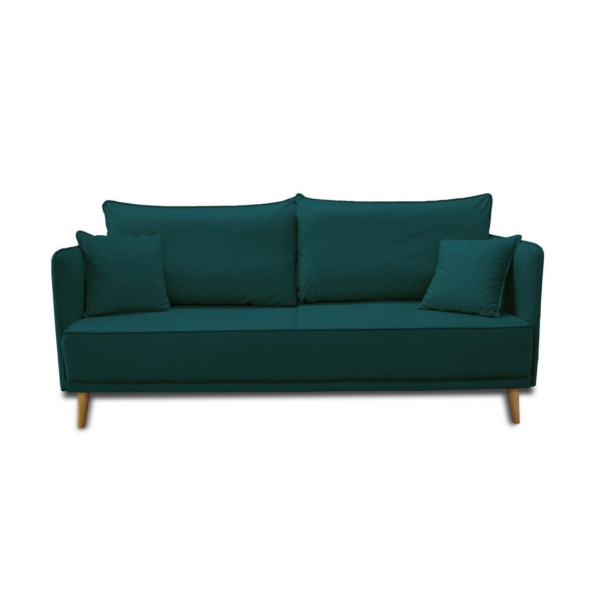 BEST MOBILIER Grenat - canapé 3 places fixe - en velours