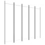 Voir la diapositive 2 : VIDAXL Cloison de separation 5 panneaux Blanc 250x200 cm Tissu