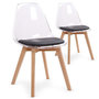 Voir la diapositive 1 : Paris Prix Lot de 2 Chaises Scandinave  Flaubert  84cm Noir