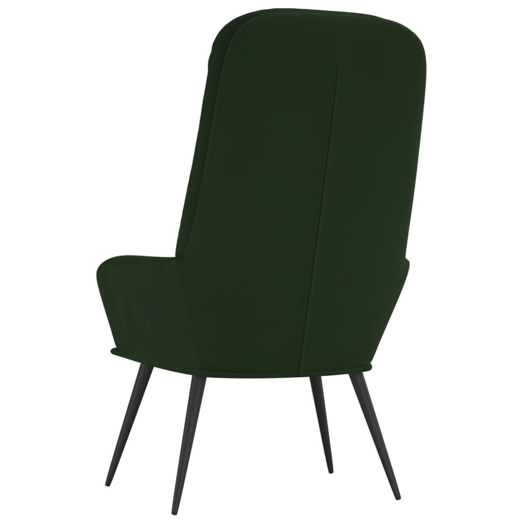 Voir la diapositive 5 : VIDAXL Chaise de relaxation Vert fonce Velours