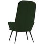 Voir la diapositive 5 : VIDAXL Chaise de relaxation Vert fonce Velours