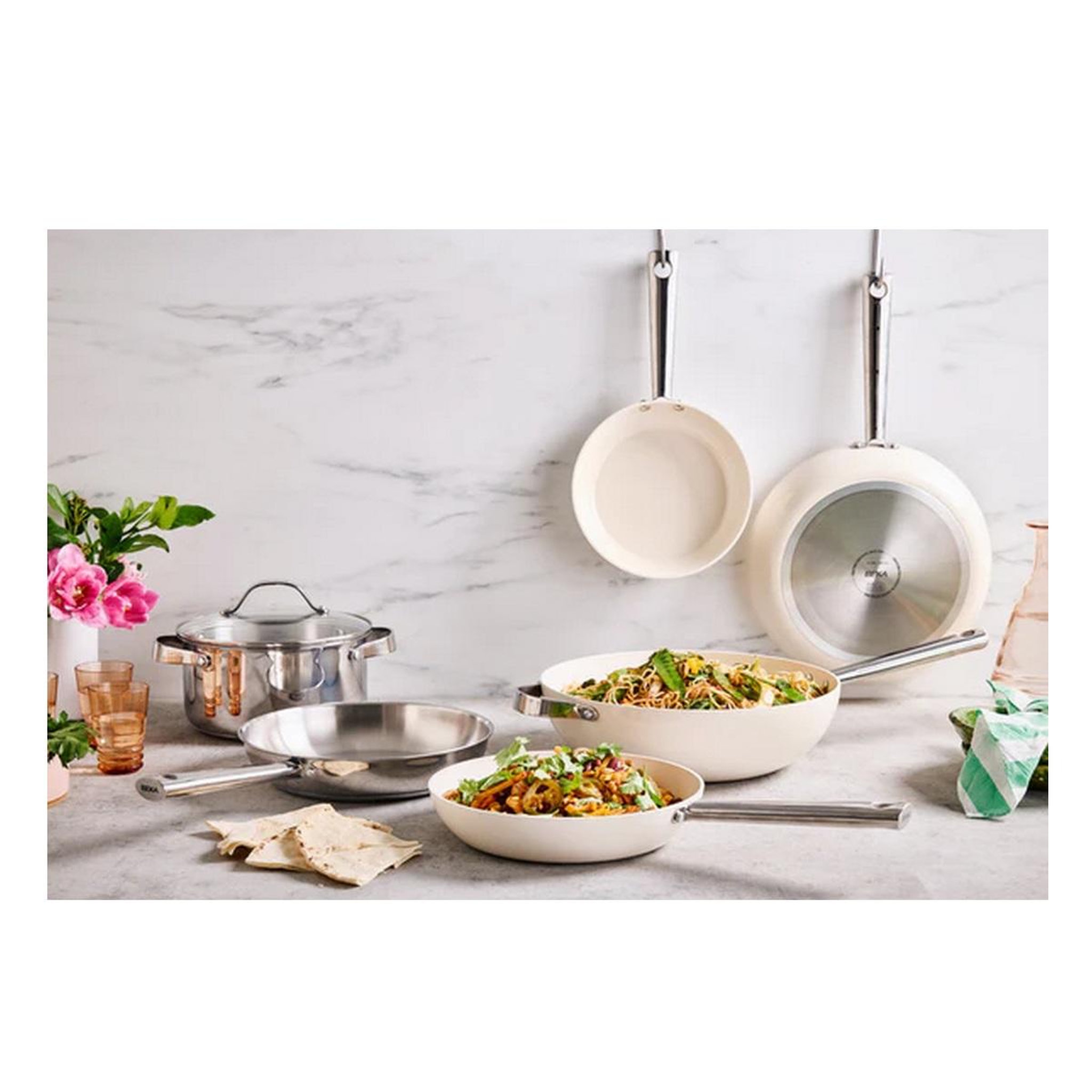 Voir la diapositive 5 : Beka Poêle wok antiadhésive 30cm crème - 102853
