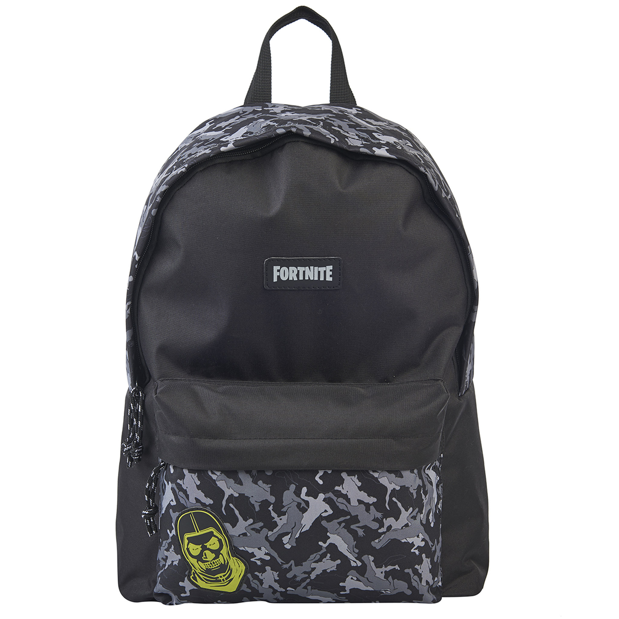 Voir la diapositive 1 : FORTNITE Sac à dos 1 compartiment noir à motifs caméo