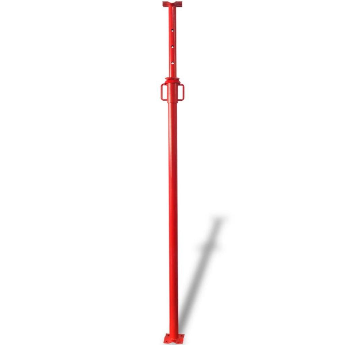 VIDAXL Support Acrow 280 cm Rouge
