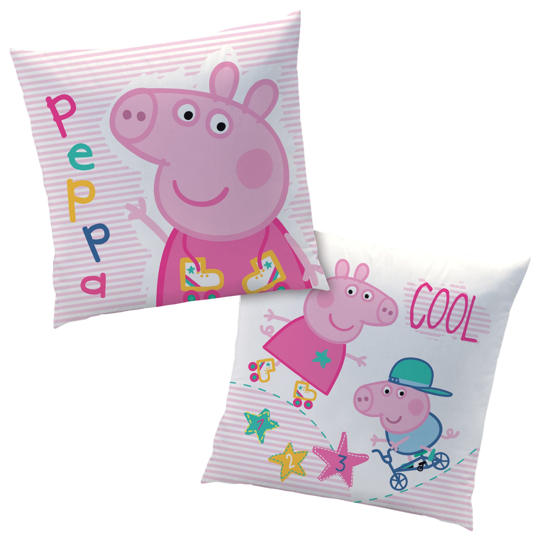 Coussin Carré Reversible Peppa Pig - Maison