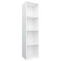 Voir la diapositive 2 : VIDAXL Bibliotheque/Meuble TV Blanc 36x30x143 cm Bois d'ingenierie