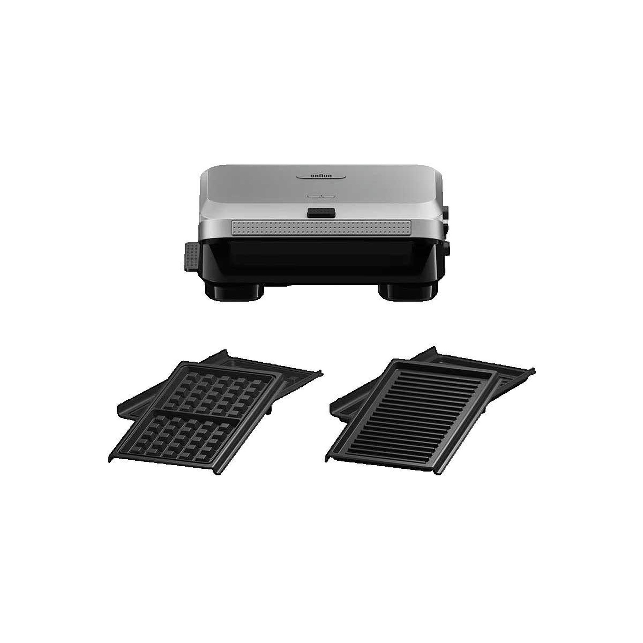 Voir la diapositive 3 : BRAUN Grille-sandwich Braun avec plaques amovibles antiadhésives