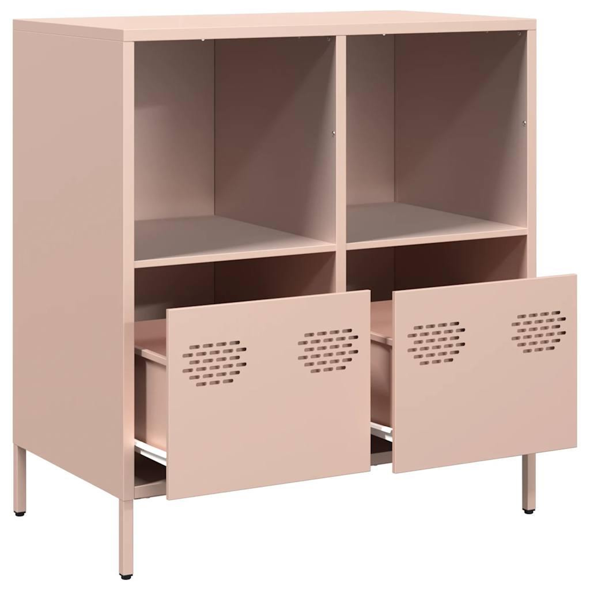 Voir la diapositive 5 : VIDAXL Buffet rose 68x39x73,5 cm acier lamine a froid
