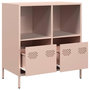 Voir la diapositive 5 : VIDAXL Buffet rose 68x39x73,5 cm acier lamine a froid