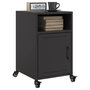 Voir la diapositive 5 : VIDAXL Table de chevet noir 36x39x59 cm acier