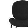 Voir la diapositive 6 : Rendez vous déco Lot de 2 chaises en tissu bouclé beige et pieds en métal noir - Iris