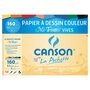 CANSON Pochette papier à dessin couleurs mi-teintes vives 8 feuilles A3 160g/m2