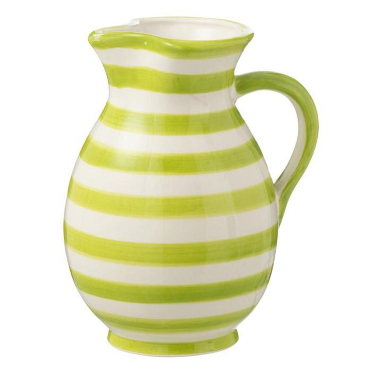 Paris Prix Pichet en Céramique  Granada Rayure  1,6L Vert