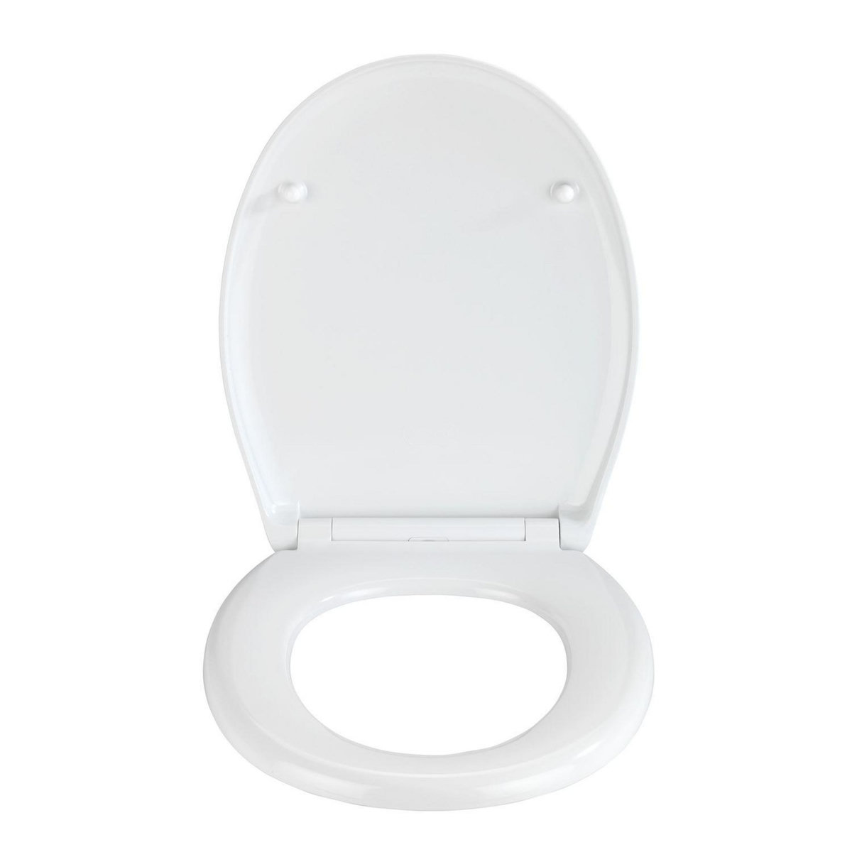 Wenko Abattant WC design Pyramide - Abaissement automatique - Duroplast - Blanc