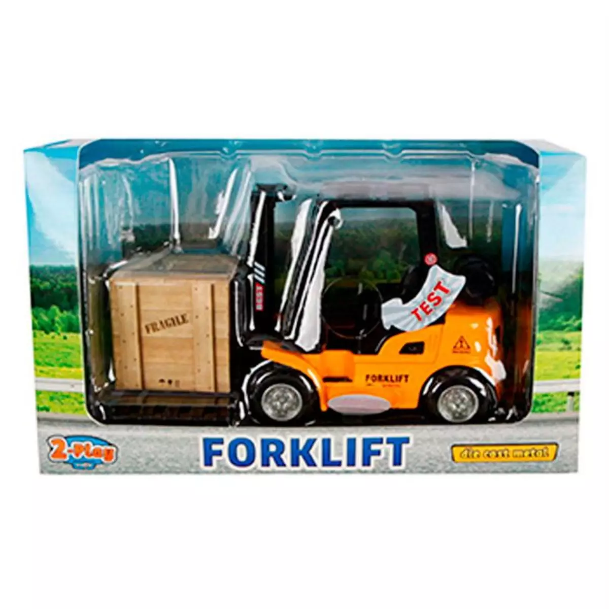 2 PLAY TRAFFIC 2-PLAY TRAFFIC 2-Play Die-cast Forklift Truck with Light and Sound, 14cm