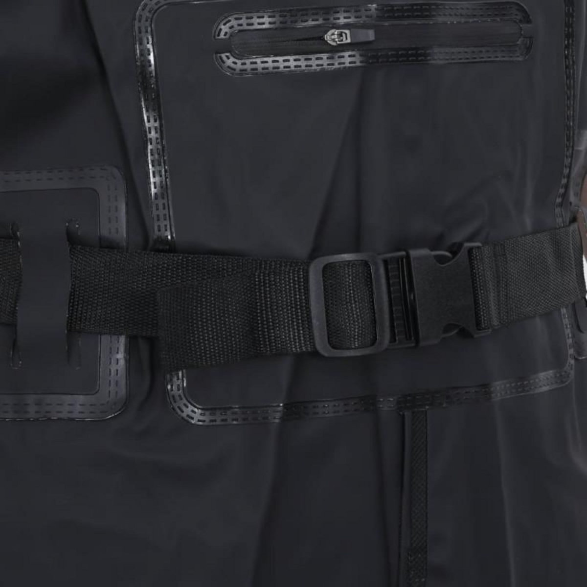 VIDAXL Cuissardes avec bottes et ceinture noir taille 41