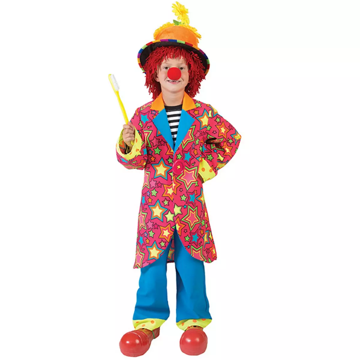 FUNNY FASHION Déguisement Prince des Clowns - Enfant - 8/10 ans (128 à 140 cm)