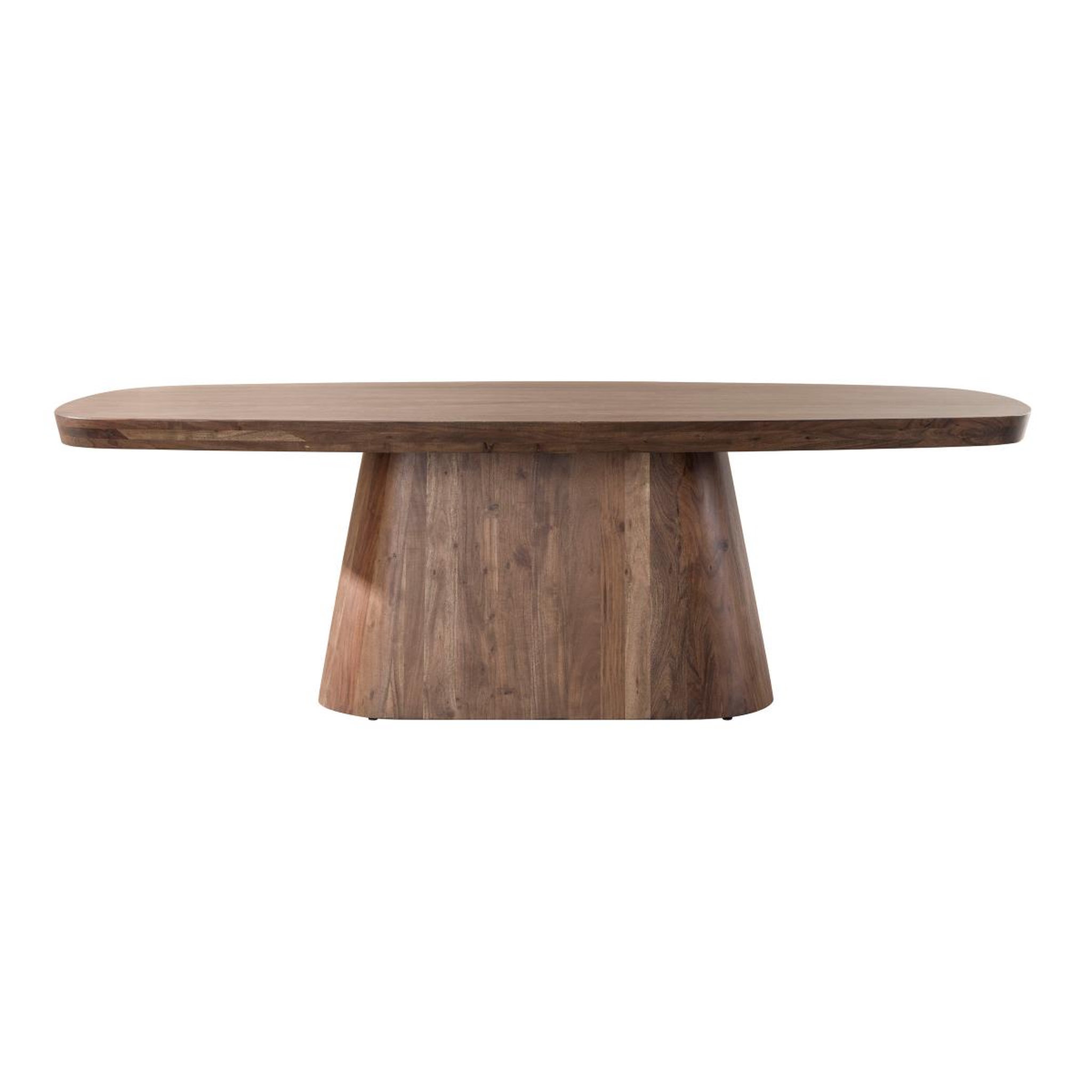 JLC KREATION Table à manger en bois massif avec pied central 240cm daisy