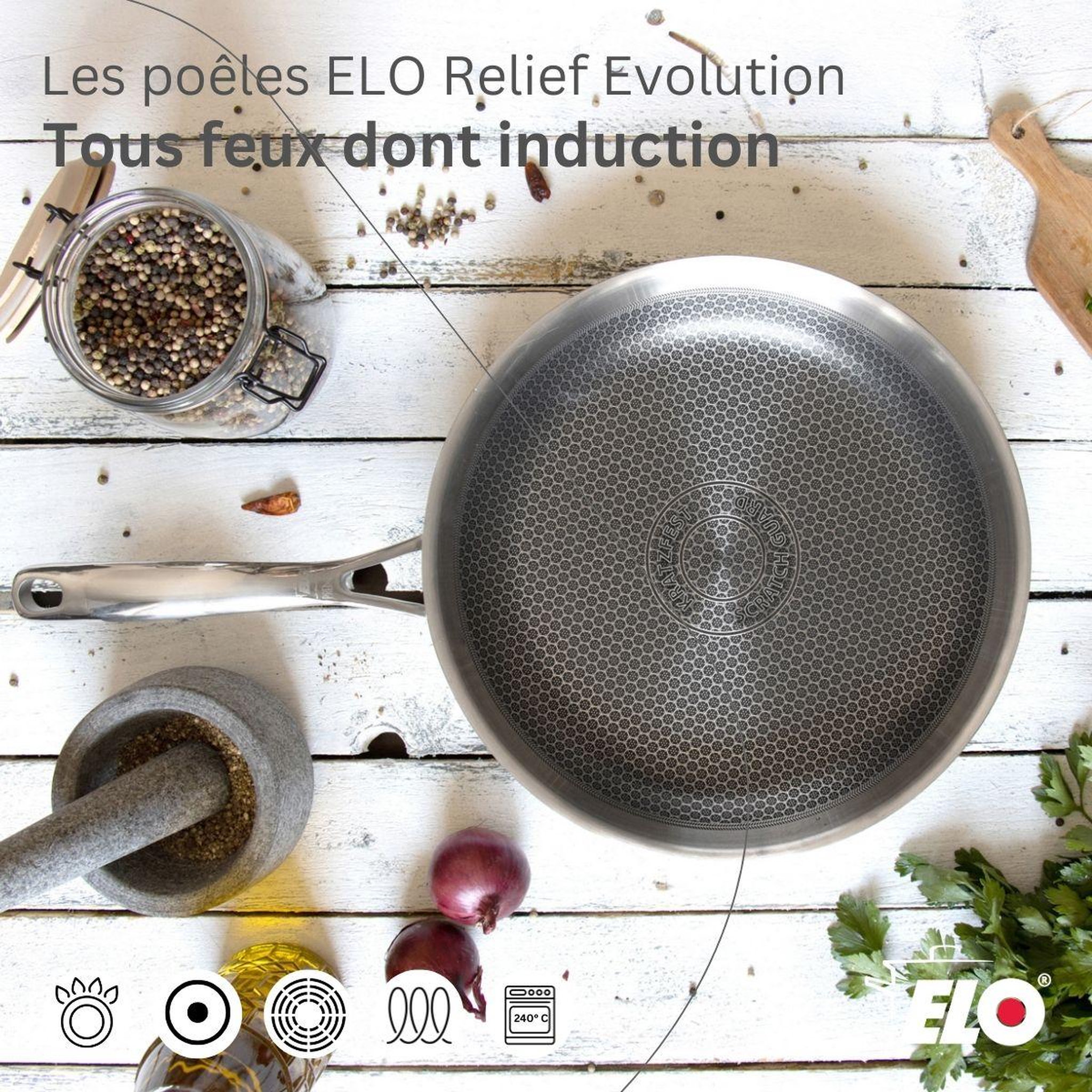 Voir la diapositive 4 : ELO Lot 3 faitouts et 1 poêle elo relief evolution