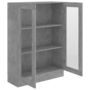 Voir la diapositive 5 : VIDAXL Armoire a vitrine Gris beton 82,5x30,5x115 cm Bois d'ingenierie