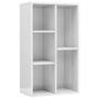 Voir la diapositive 2 : VIDAXL Bibliotheque/buffet blanc brillant 50x25x80cm Bois d'ingenierie