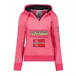 GEOGRAPHICAL NORWAY Sweat à capuche Rose Fluo Femme Geographical Norway Gymclass. Coloris disponibles : Rose