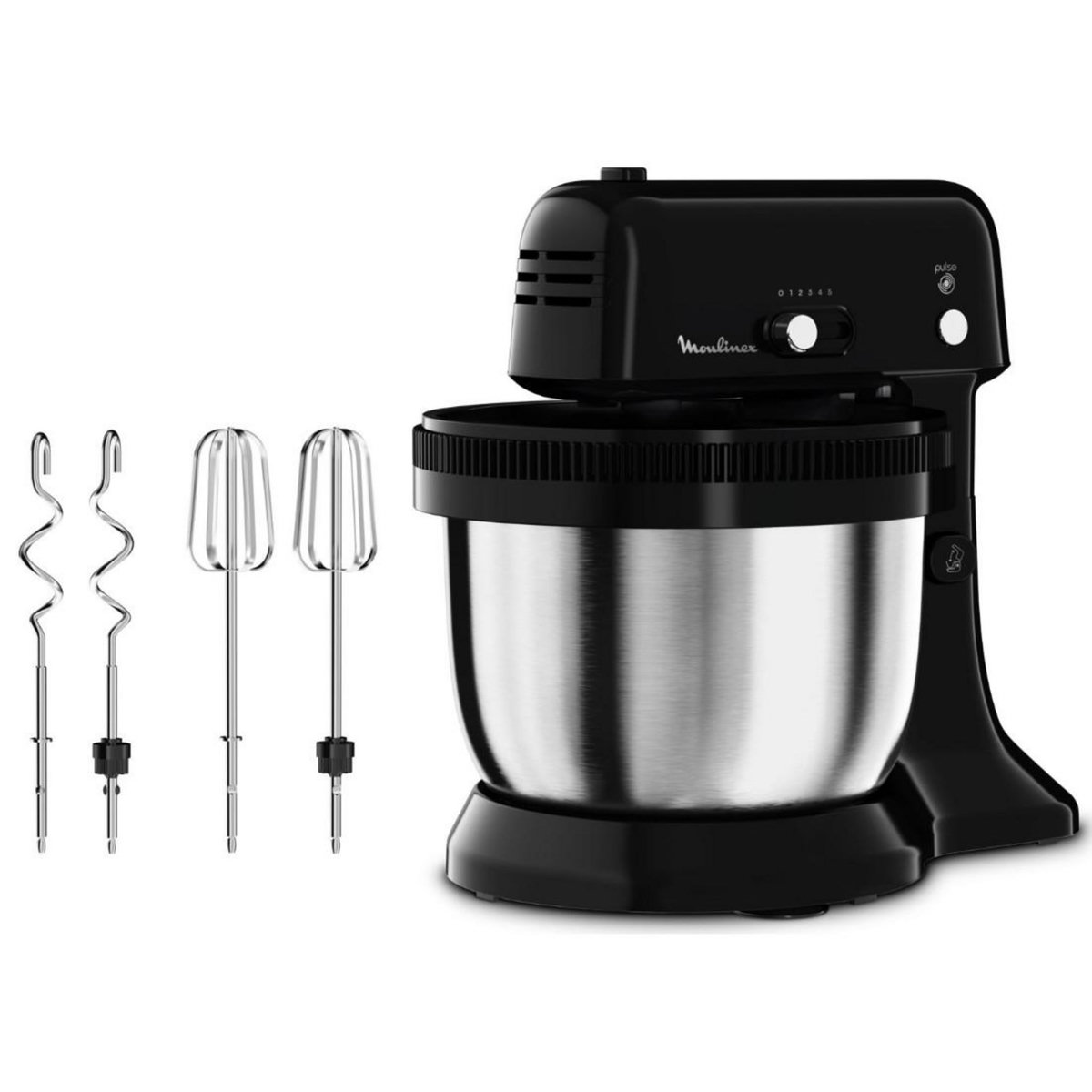 MOULINEX Robot pâtissier 4l 300w noir - qa110810