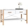 Voir la diapositive 4 : VIDAXL Table basse Blanc 82x48x45 cm Bois d'ingenierie