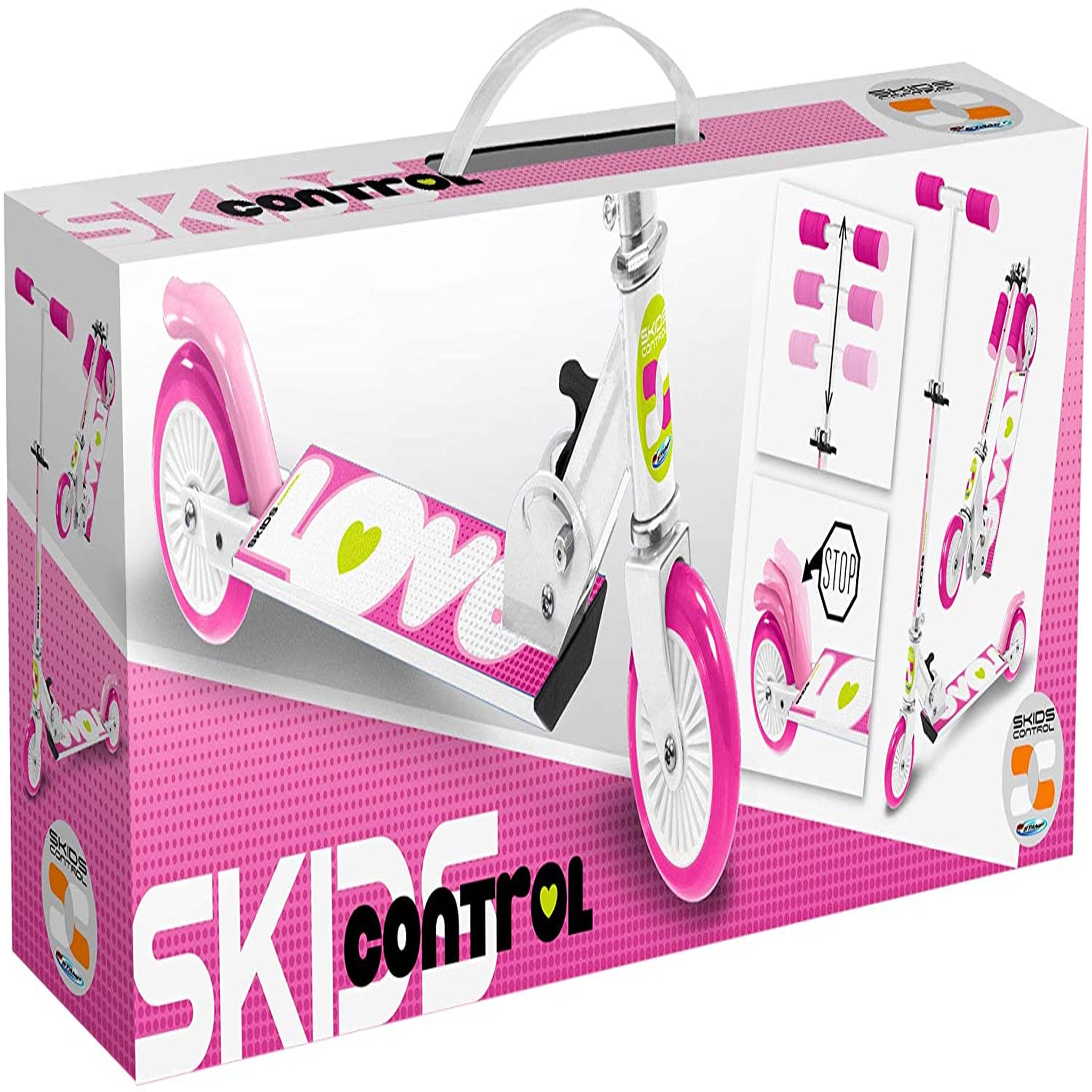 Voir la diapositive 5 : Skids Control Trottinette pliable - rose 