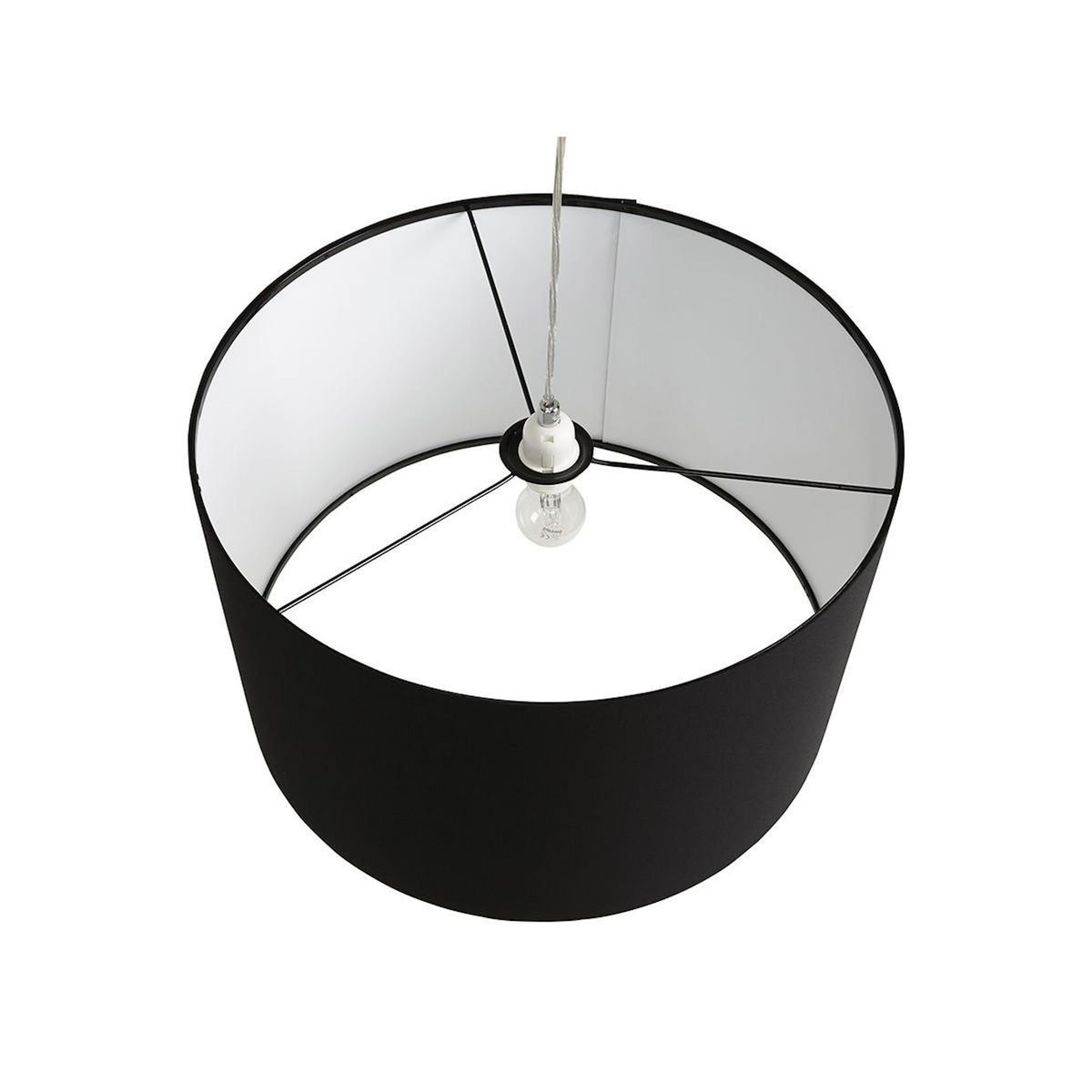 Paris Prix Lampe Suspension avec Abat-Jour  Fidelio  50cm Noir