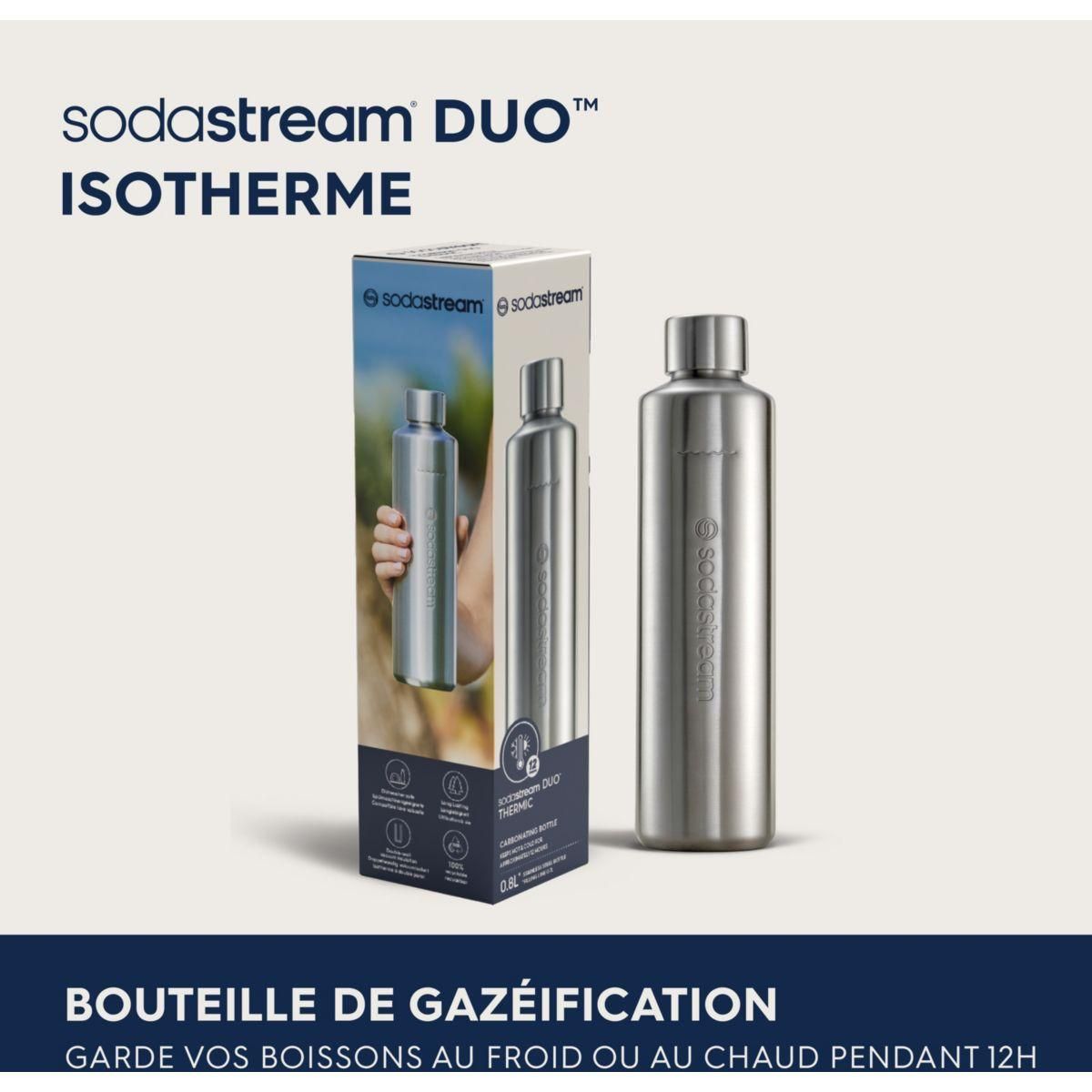 SODASTREAM Bouteille 0.8L Métal DUO Isotherme