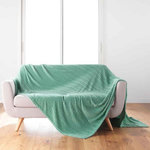 Paris Prix Plaid Flanelle Uni  Arya  180x220cm Sauge