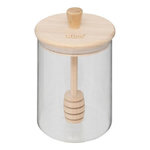 FIVE Pot à Miel en Verre & Cuillère  Hermet  0,4L Transparent