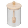 Voir la diapositive 1 : FIVE Pot à Miel en Verre & Cuillère  Hermet  0,4L Transparent