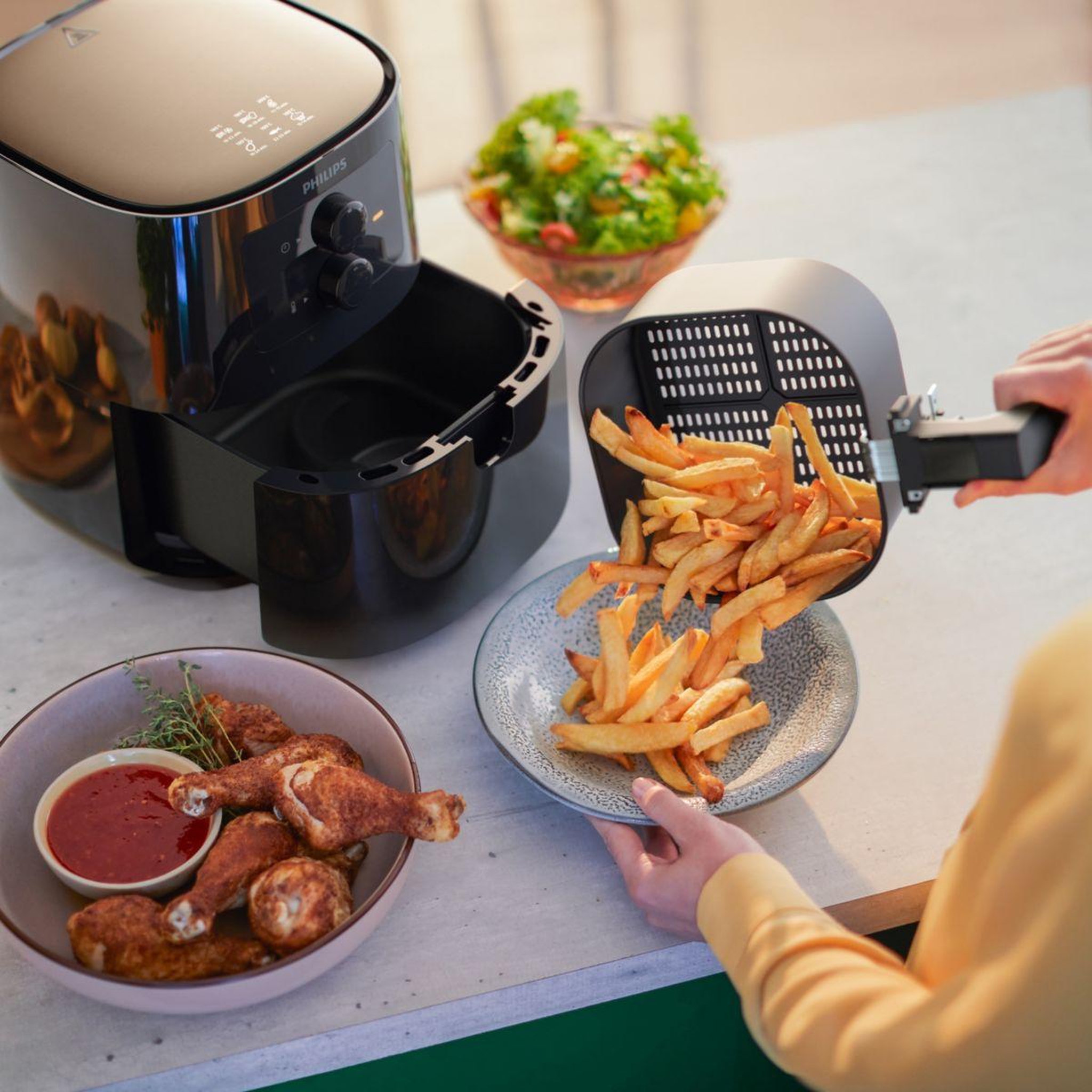 Voir la diapositive 5 : Philips Friteuse sans huile Série 3000 4,1L HD9200/90