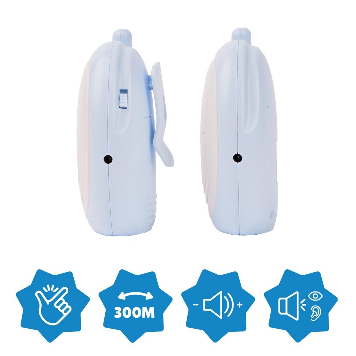 BADABULLE Babyphone Audio Badabulle - portée de 300m - simple d'utilisation