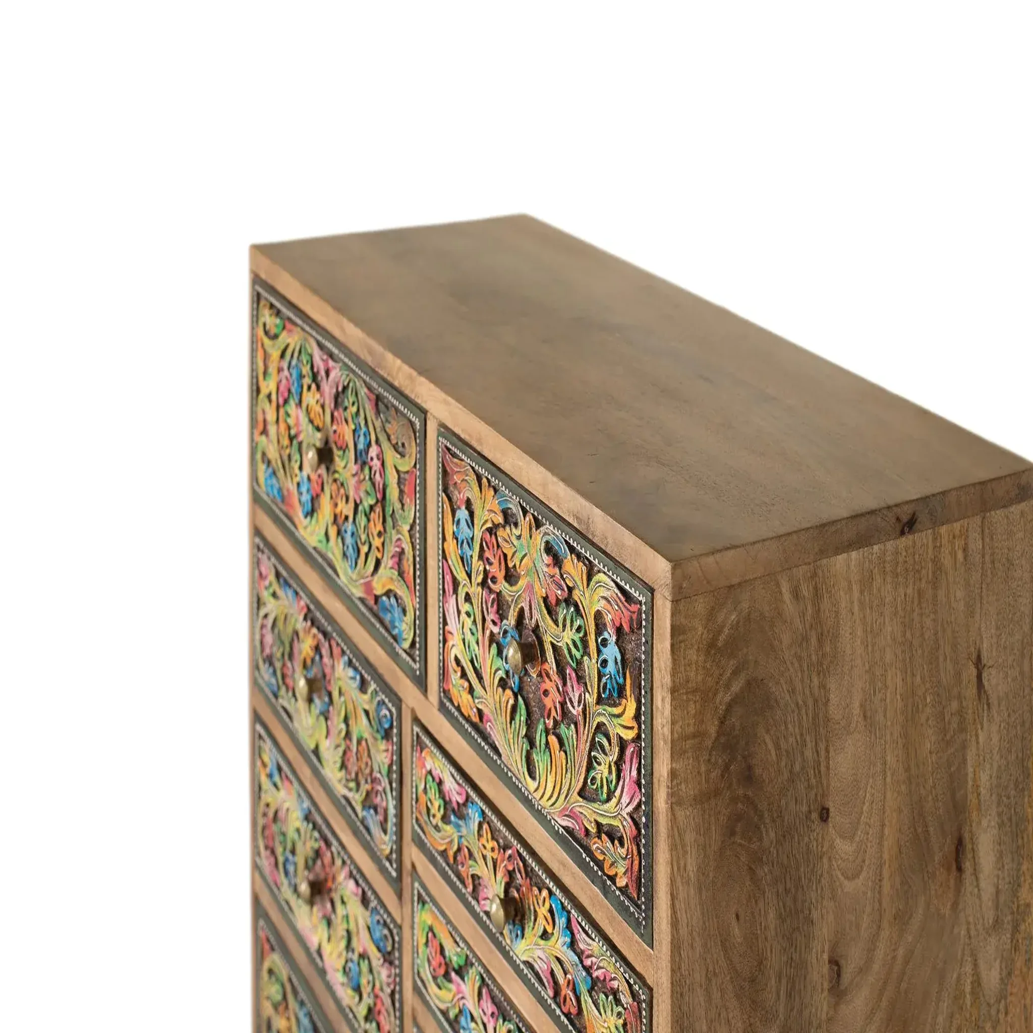 Voir la diapositive 3 : GINER Y COLOMER SL Commode en bois de manguier 70 cm style ethnique