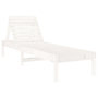 Voir la diapositive 3 : VIDAXL Chaises longues lot de 2 blanc 199,5x60x74cm bois massif de pin