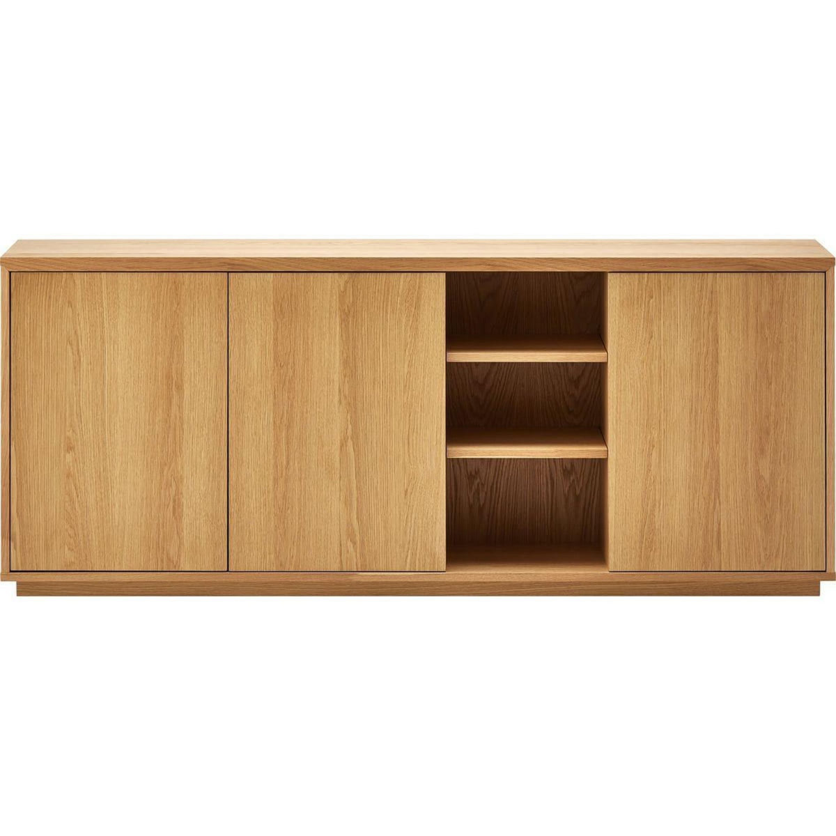 HOMIFAB Buffet 3 portes bois/frêne 180 cm - Odda