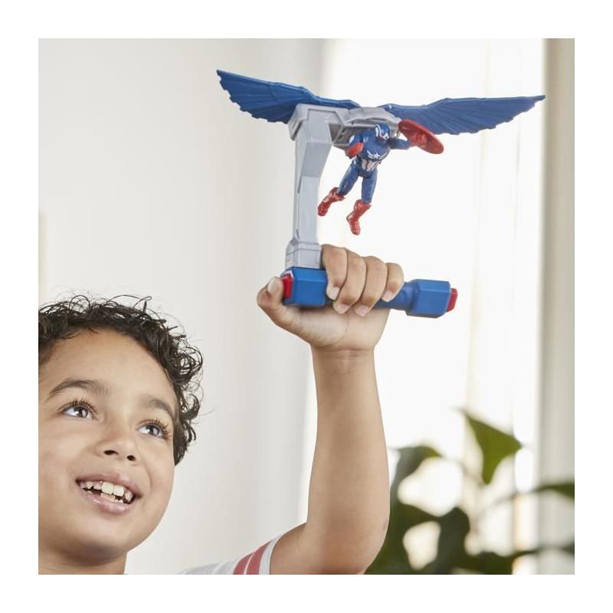 Voir la diapositive 5 : HASBRO Figurine Captain America Commandes de vol, Marvel Epic Hero Series Captain America: Brave New World, des 4 ans