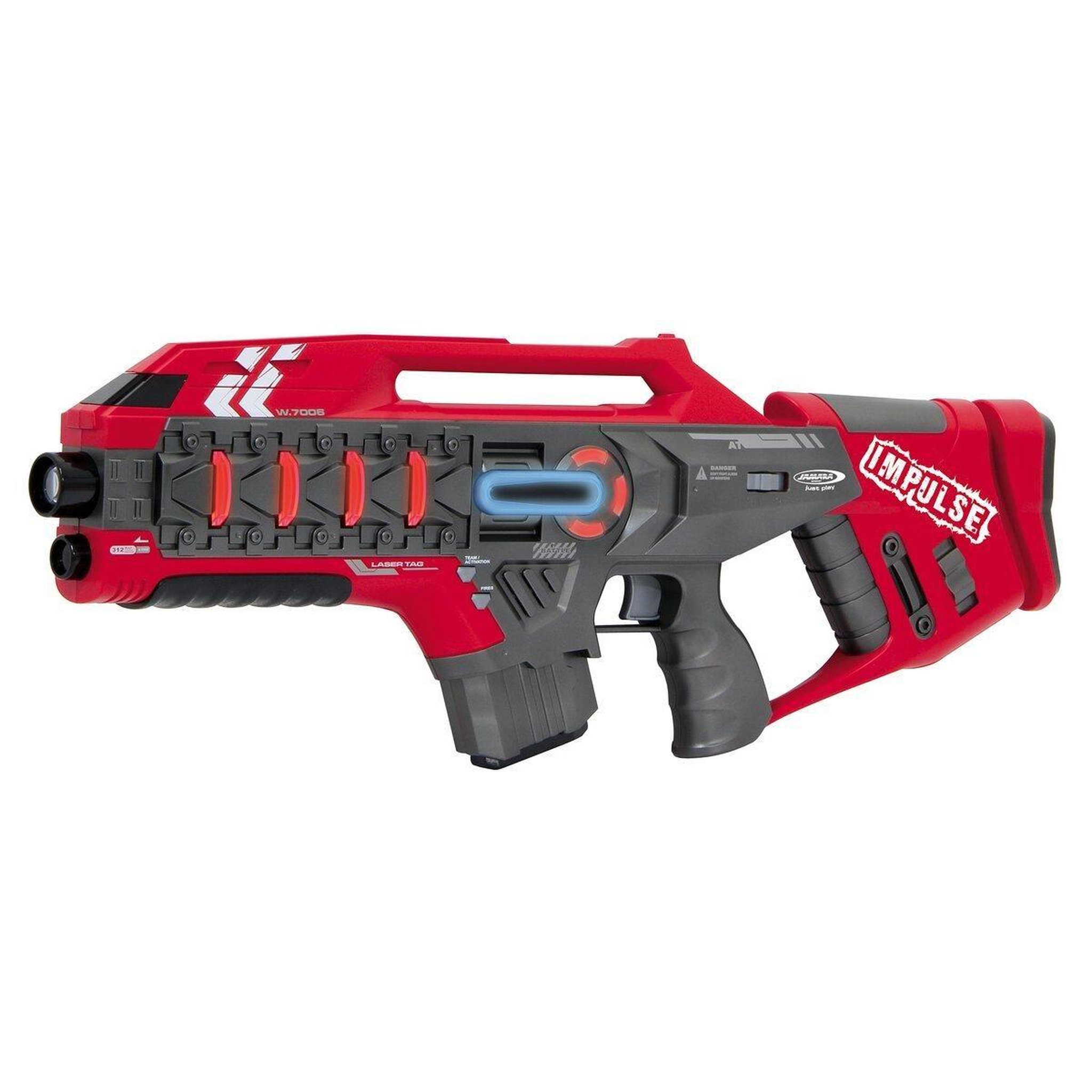Voir la diapositive 2 : Jamara Impulse laser gun rifle set jaune/rouge