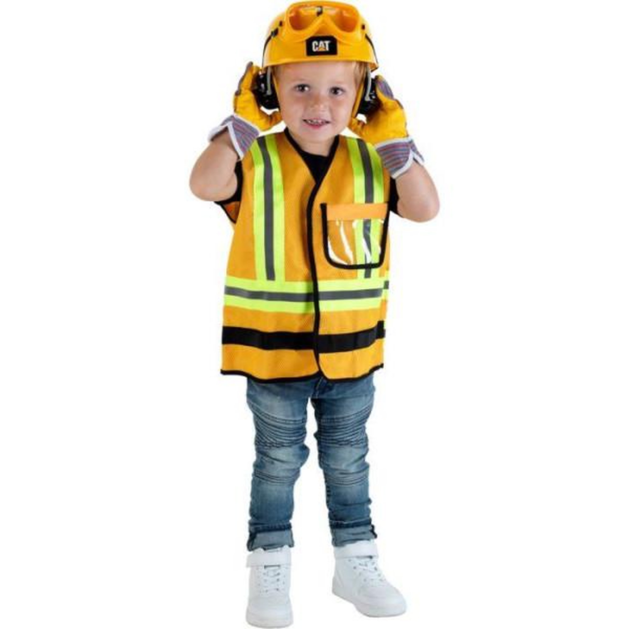 Voir la diapositive 4 : Klein Gilet d'ouvrier de chantier - KLEIN - 3224 - Caterpillar avec accessoires - Jouet d'imitation bricolage - Des 3 ans