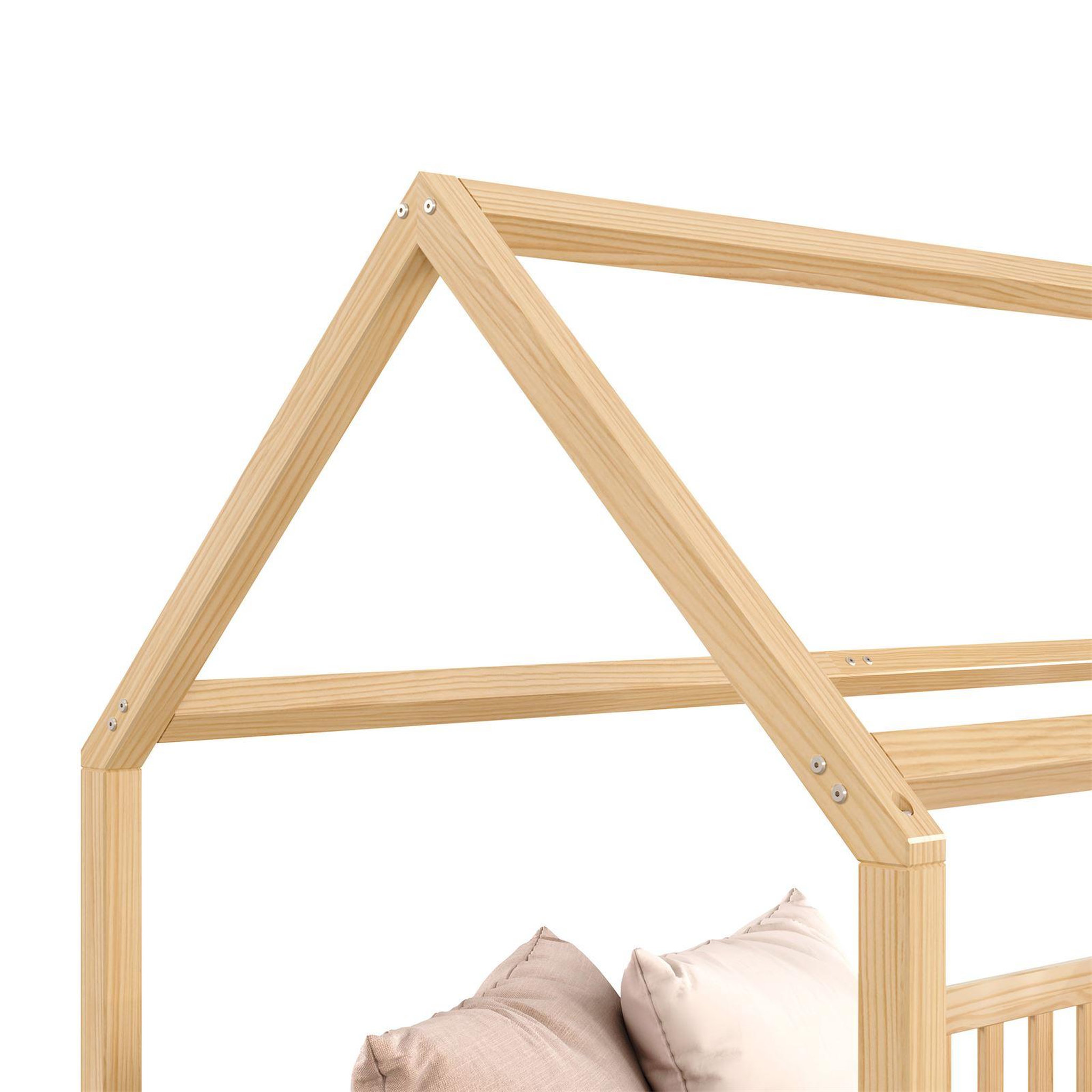 Voir la diapositive 5 : IDIMEX Lit cabane nina 90 x 190 cm, en pin massif