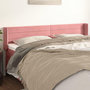 Voir la diapositive 1 : VIDAXL Tete de lit avec oreilles Rose 203x16x78/88 cm Velours