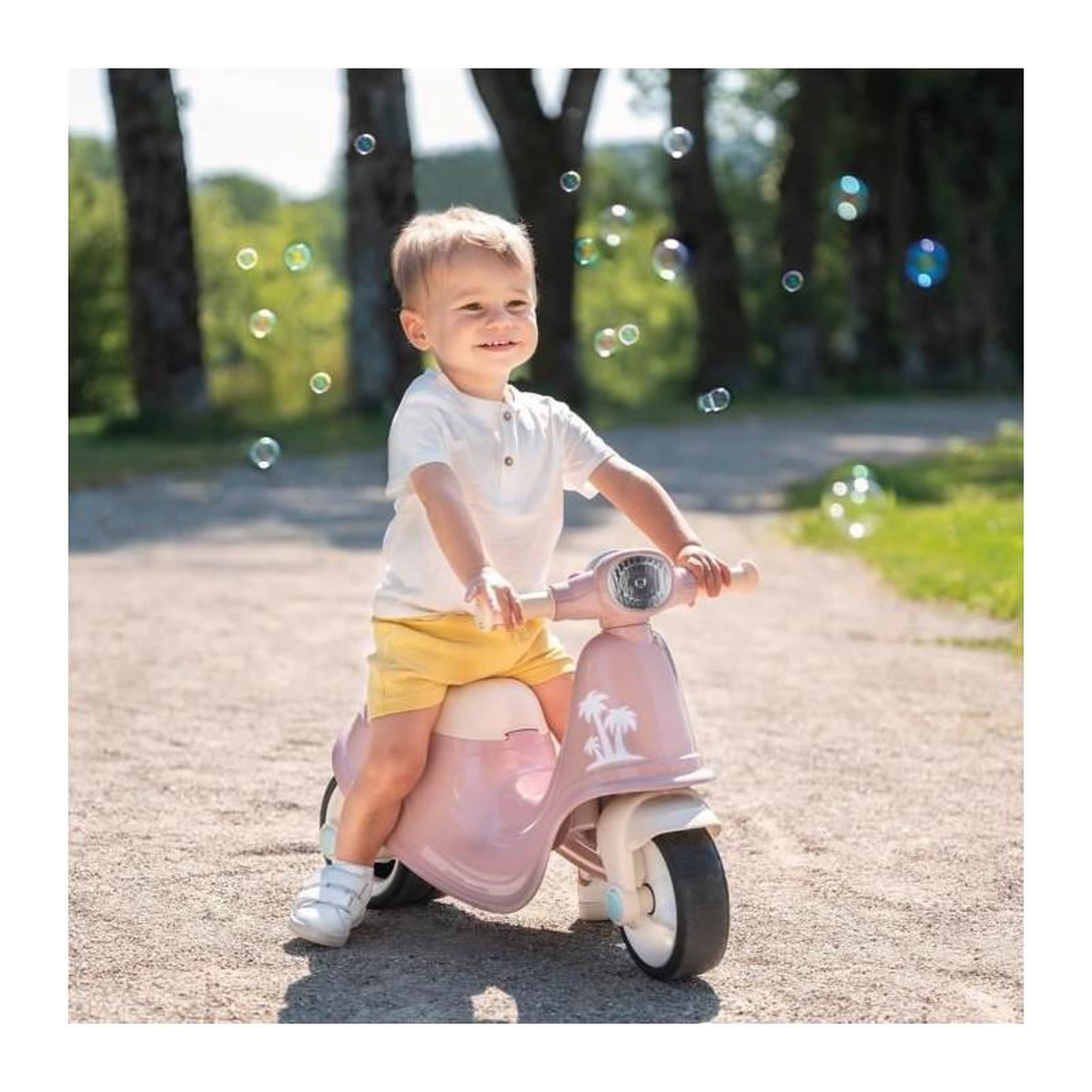 Voir la diapositive 4 : SMOBY Smoby - Porteur scooter Rose - Coffre a Jouets - Roues silencieuses Dés 2ans