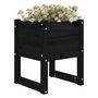 Voir la diapositive 3 : VIDAXL Jardinieres 2 pcs Noir 40x40x52,5 cm Bois massif de pin