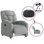 Voir la diapositive 5 : VIDAXL Fauteuil inclinable électrique Gris clair Tissu