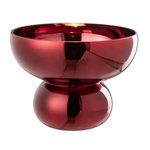 Paris Prix Photophore Design Bol  Cléa  23cm Rouge Foncé